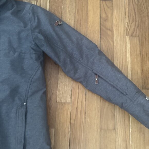 Roxy Bright Edition Women's Hooded Jacket Gray Waterproof Dry Flight 10K Size M - Picture 3 of 9